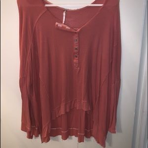 Free People pink- ish long sleeve top/ tunic!!